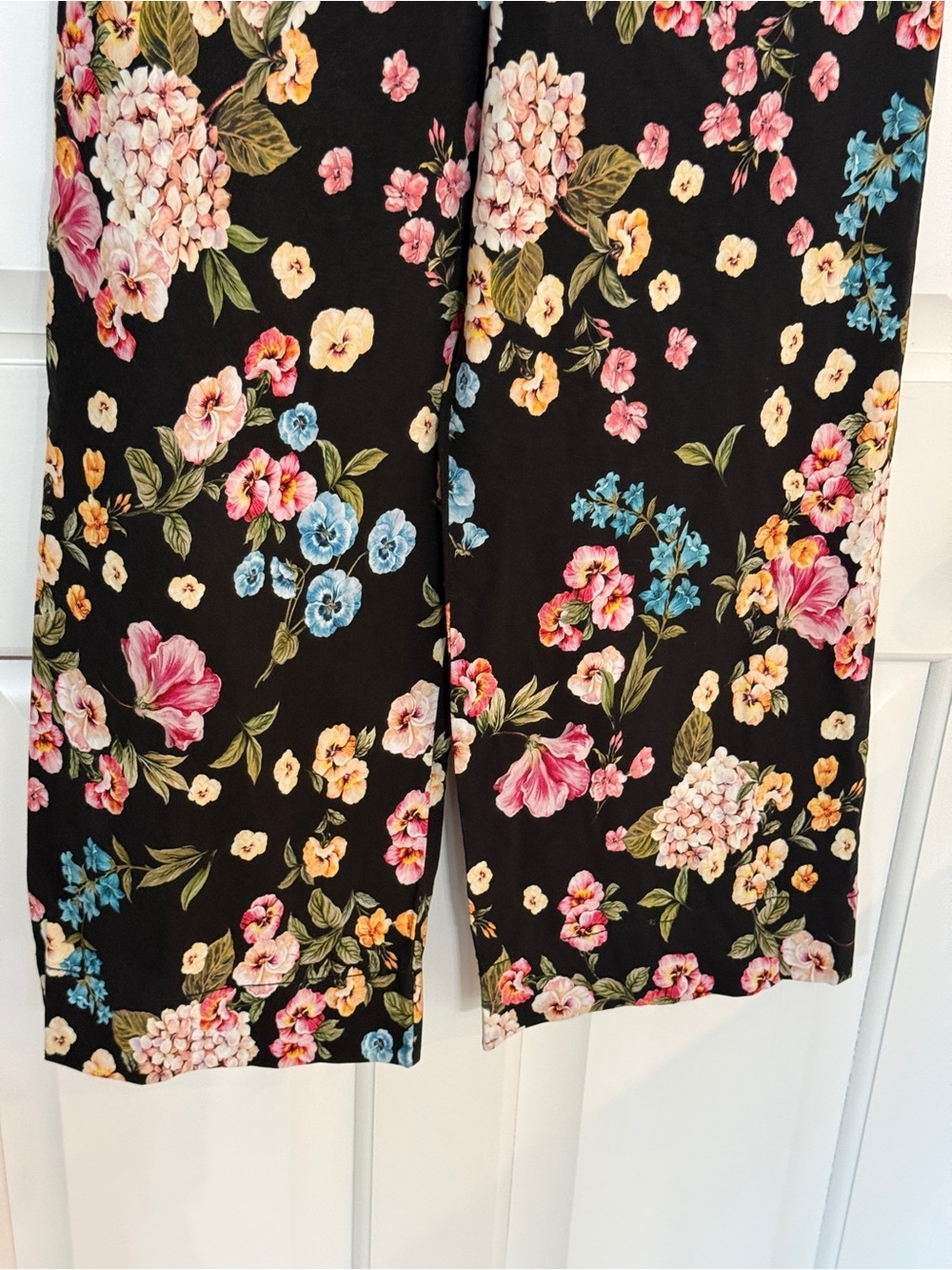 Maeve Anthropologie The Colette Floral Cropped Wide Leg Pants 26 25909 - Picture 6 of 16